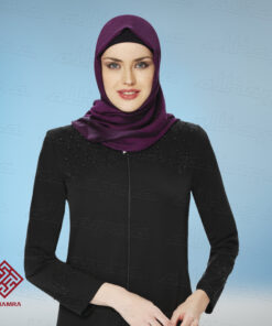 Ferace AL6000-Womens Full Sleeve Coat Style Abaya Modest Jilbab Turkish SIZES (SMALL TO 3XL) - Image 4