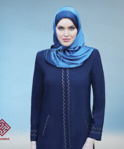 Ferace AL6101 -Womens Full Sleeve Coat Style Abaya Modest Jilbab Turkish ( SIZE XL TO 6XL) - Image 5