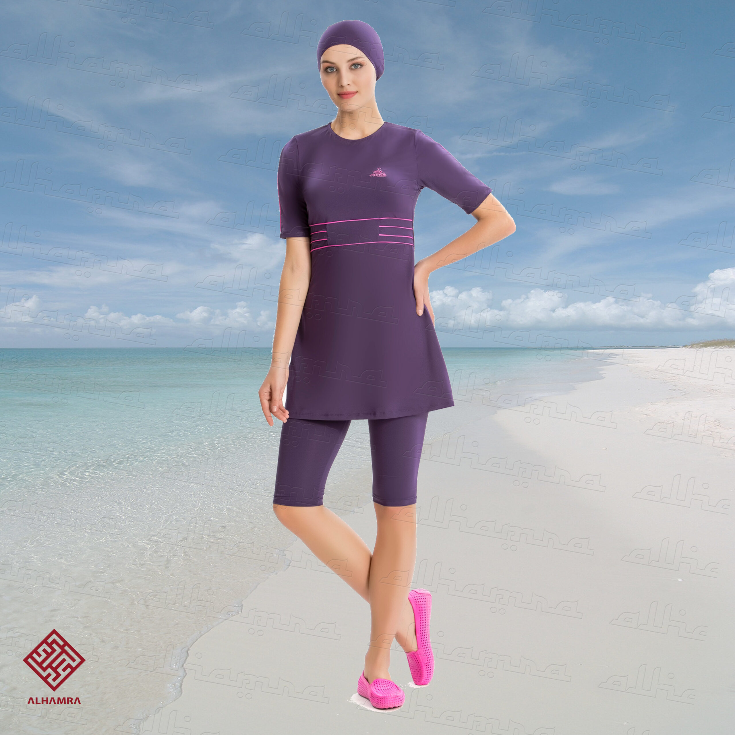 AlHamra AL8154 Modest Capri Burkini Swimwear Swimsuit Sportwear - Image 6