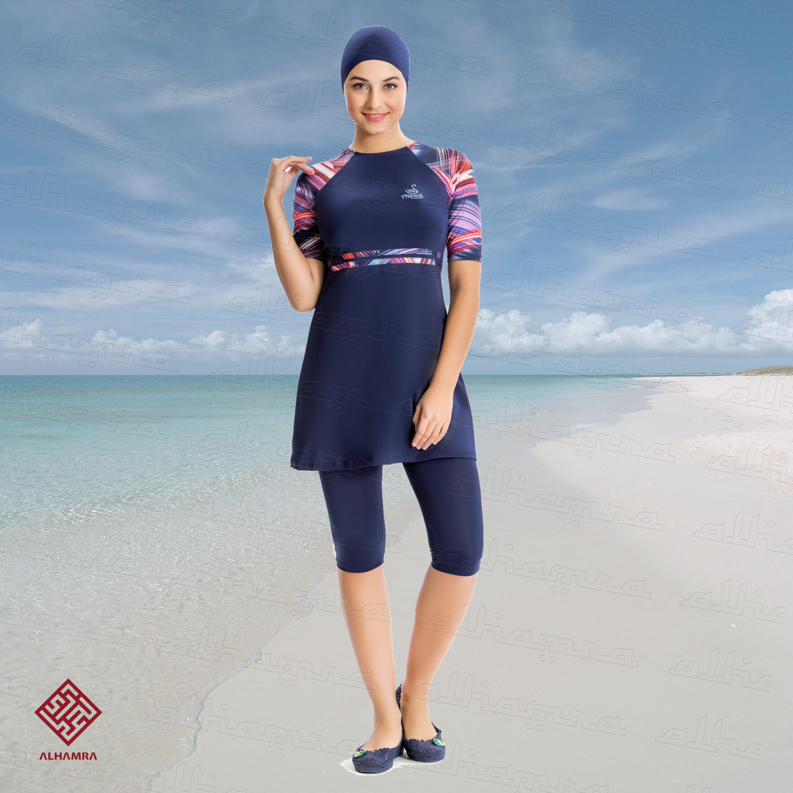 AlHamra AL8151 Modest Capri Burkini Swimwear Sportwear - Image 3