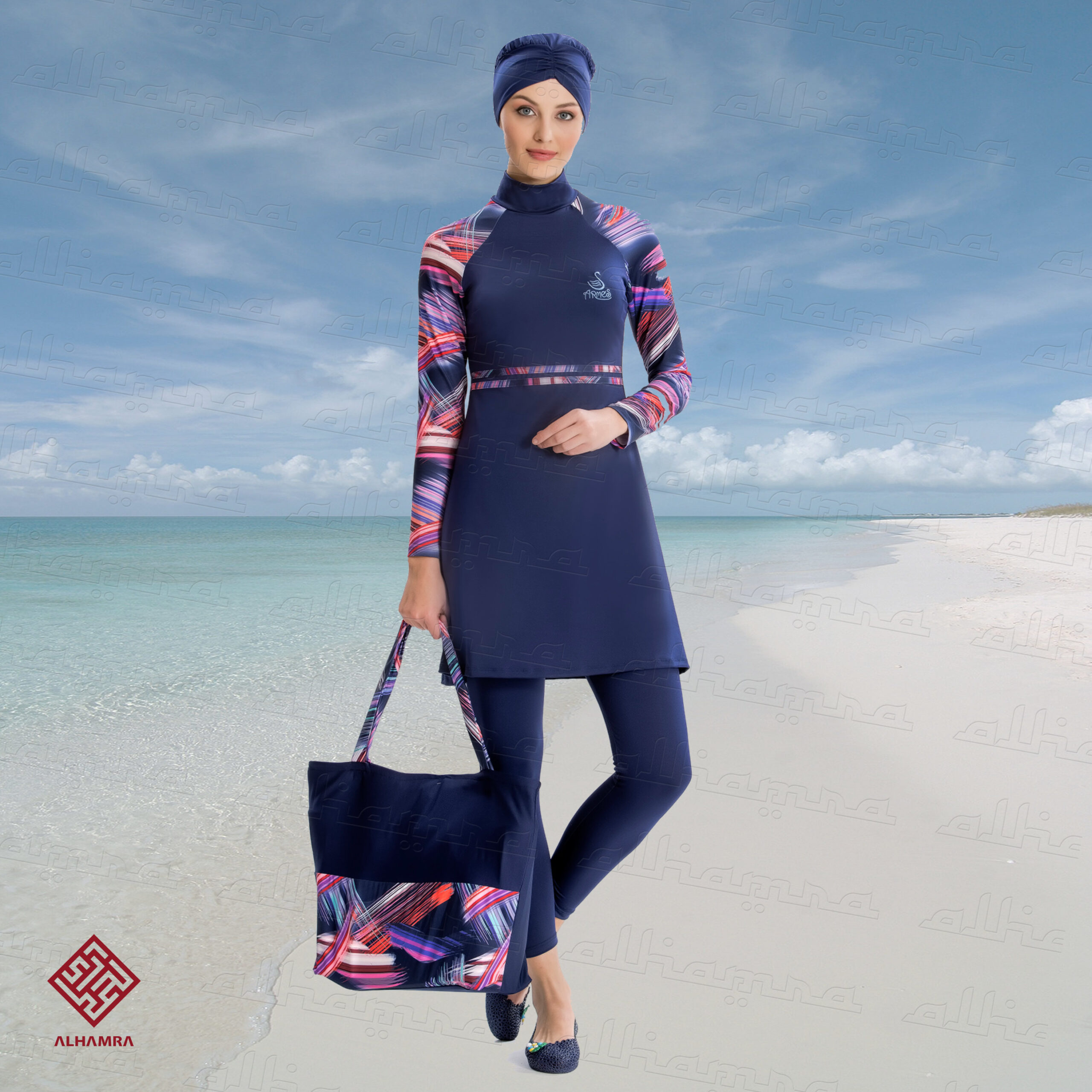AlHamra AL8202 Modest Capri Burkini Swimwear Sportwear - Image 3