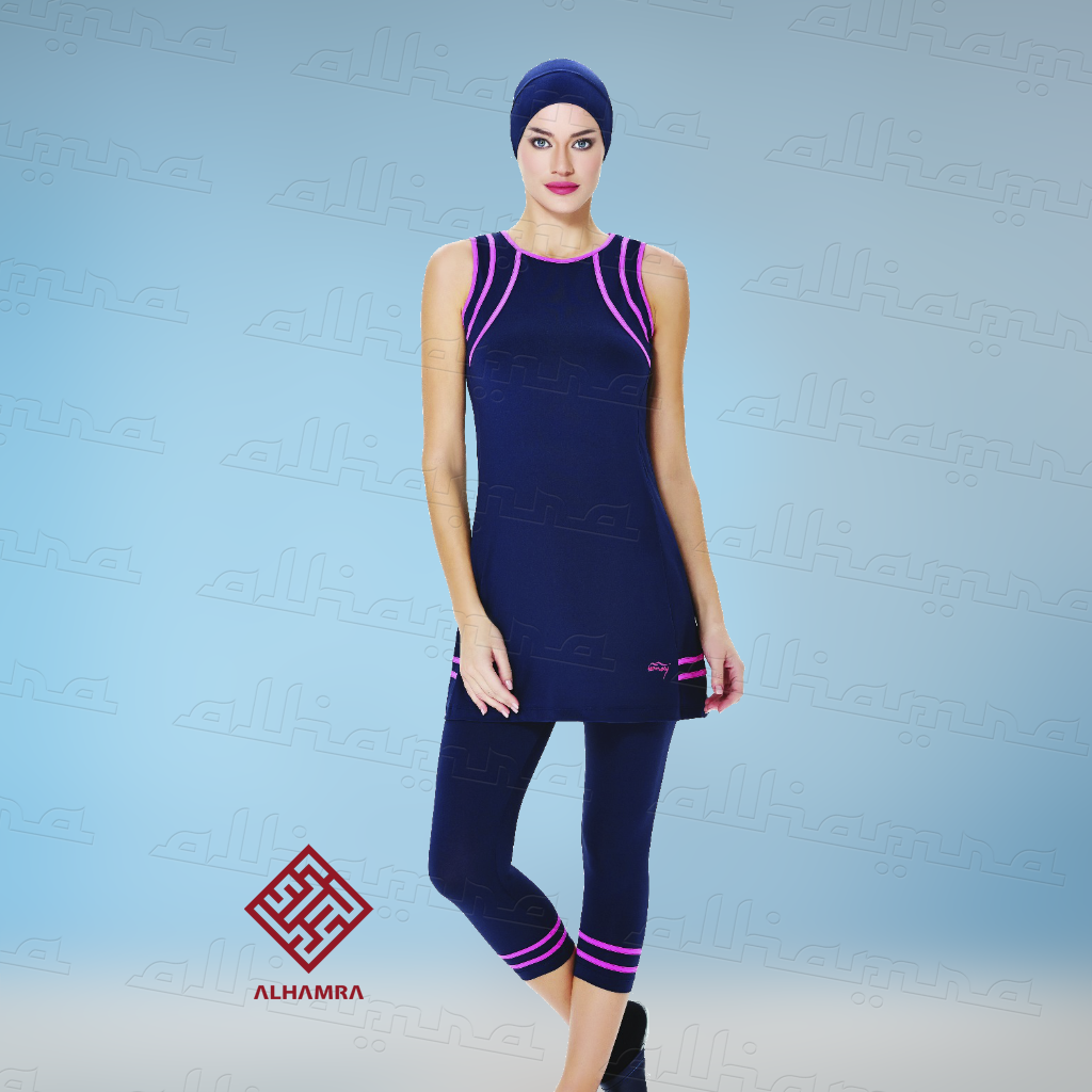 AlHamra AL0140 Capri Modest Burkini Swimsuit Sportswear - Image 3