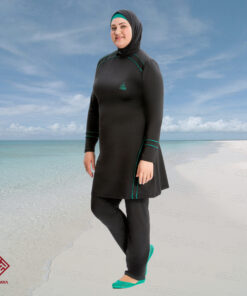 Full Cover Modest Swimsuit AL8232 Plus Size UK 20-26 - Image 2