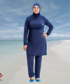 Full Cover Modest Swimsuit AL8232 Plus Size UK 20-26 - Image 3